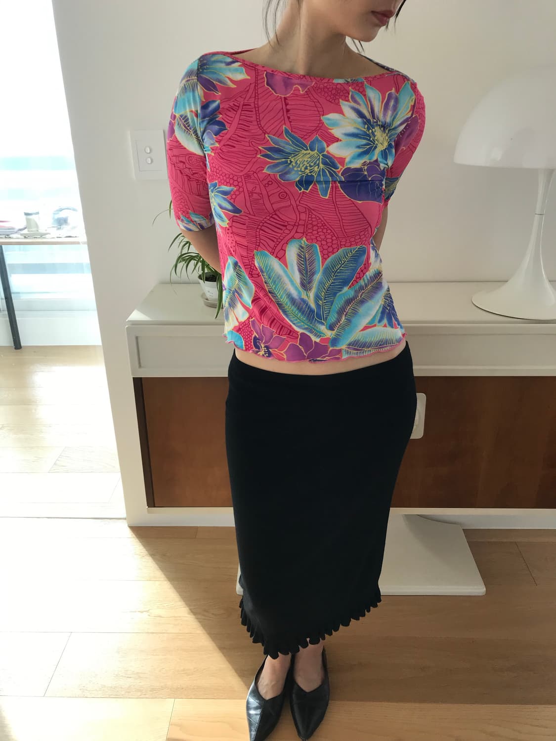 vintage flower pattern top 상품이미지8