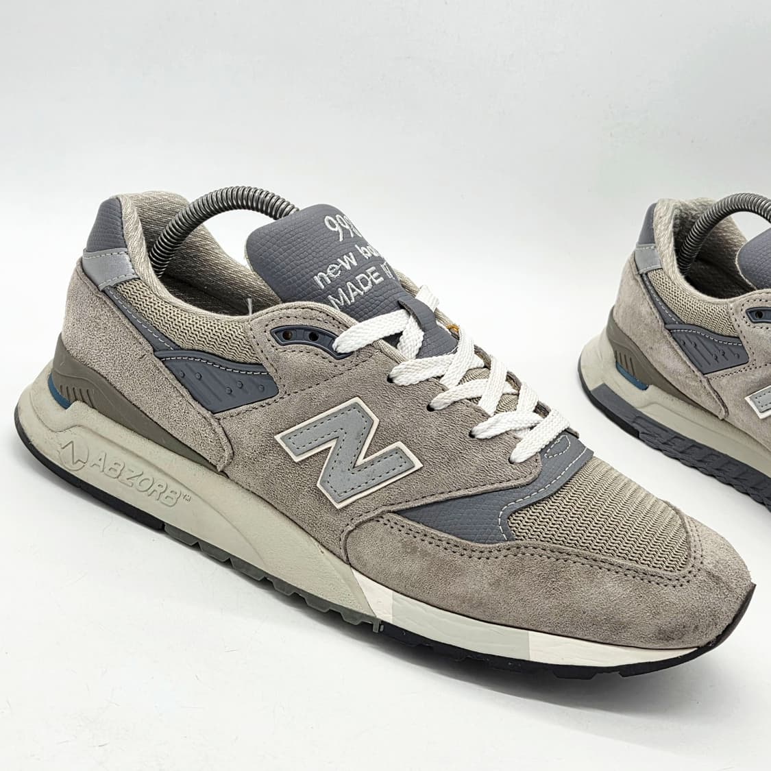 뉴발란스 998 코어 메이드 인 USA 그레이 실버 (285 D) 상품이미지5