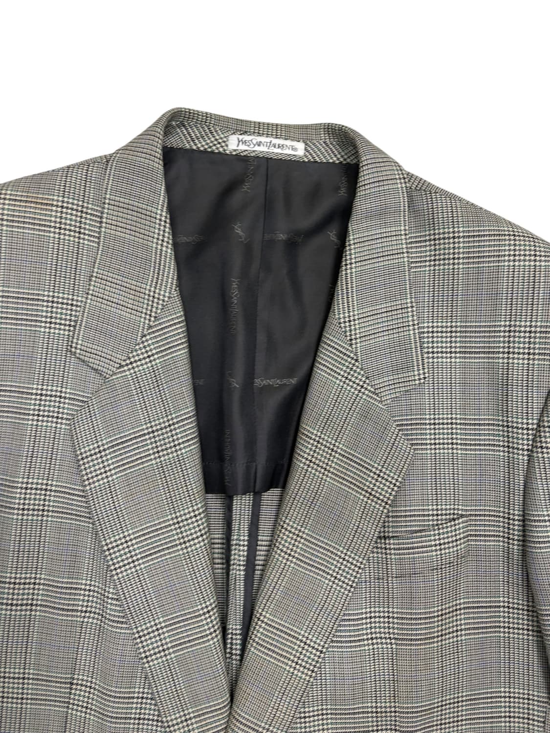 입생로랑 체크 자켓 상품이미지6