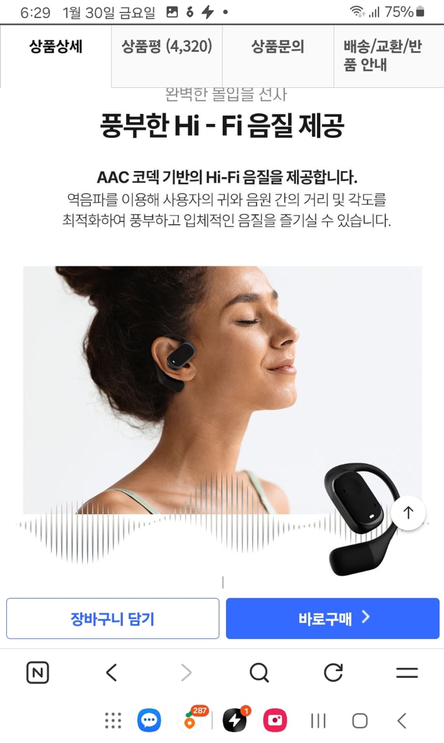 블라우풍트 이어폰 상품이미지3