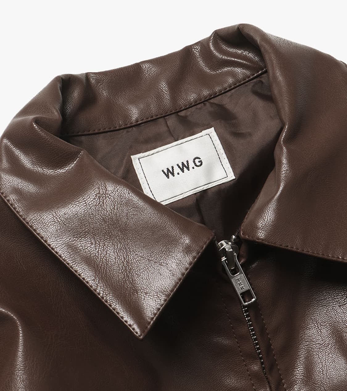 WHO’S WHO GALLERY - CROP LEATHER JACKET 상품이미지5