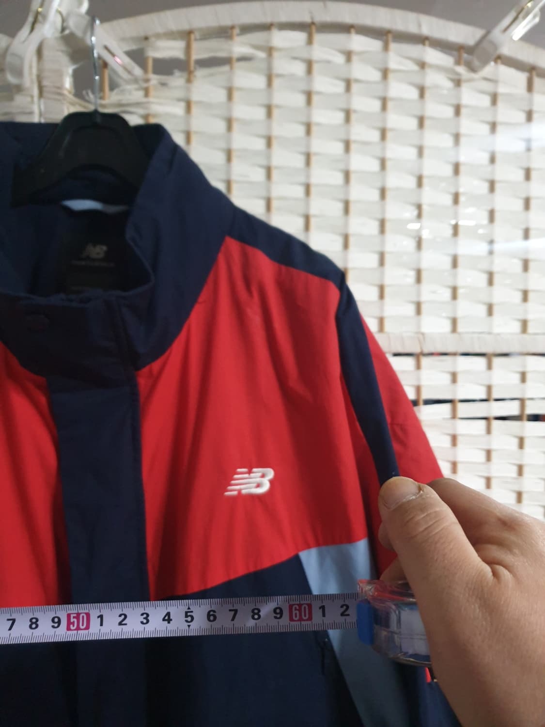 뉴발란스 바람막이 자켓 레드 네이비 110 상품이미지5