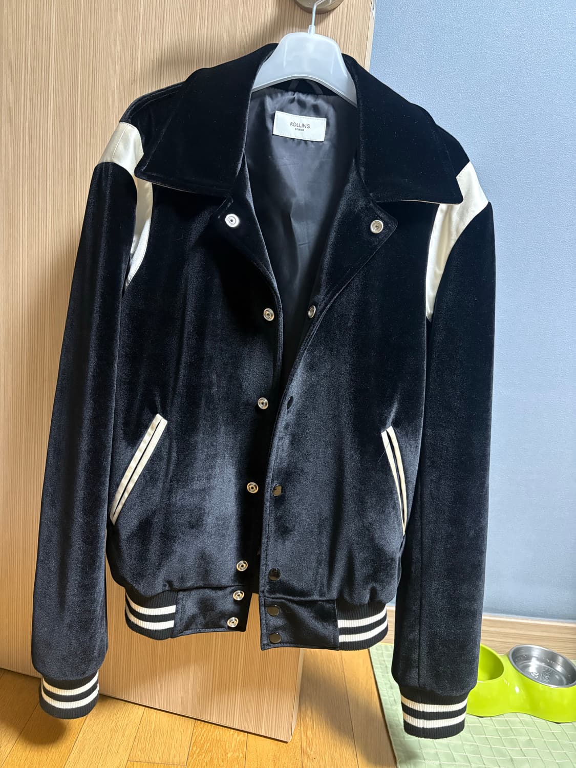 롤링스튜디오 벨벳 바시티 자켓 s 상품이미지3