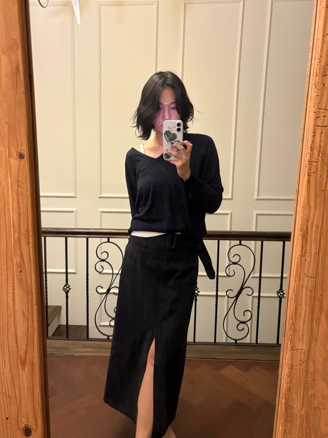 준지 롱 슬릿 스커트 상품이미지3