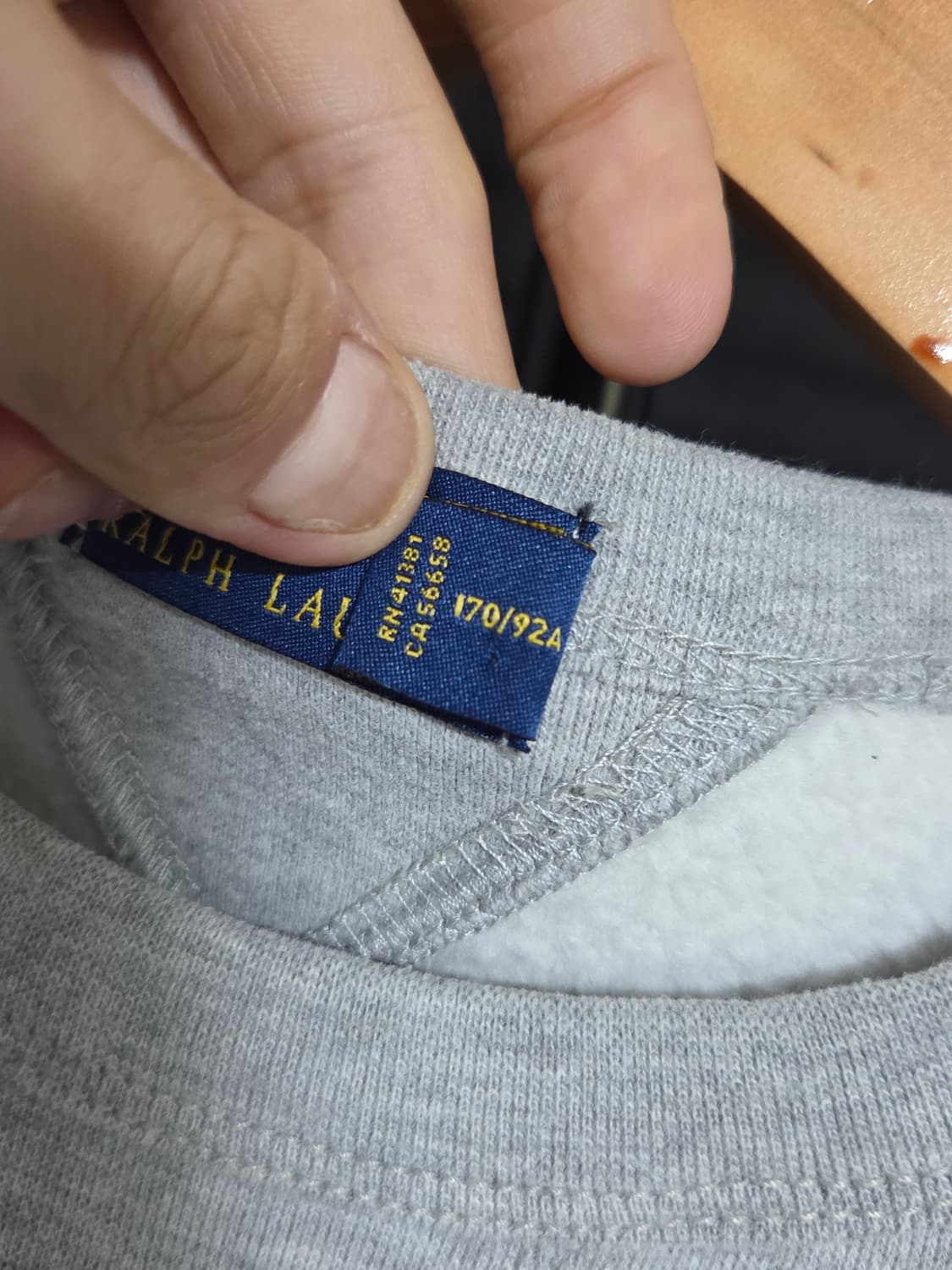 [폴로 랄프로렌] V가젯 기모 맨투맨 스웨트셔츠 상품이미지4