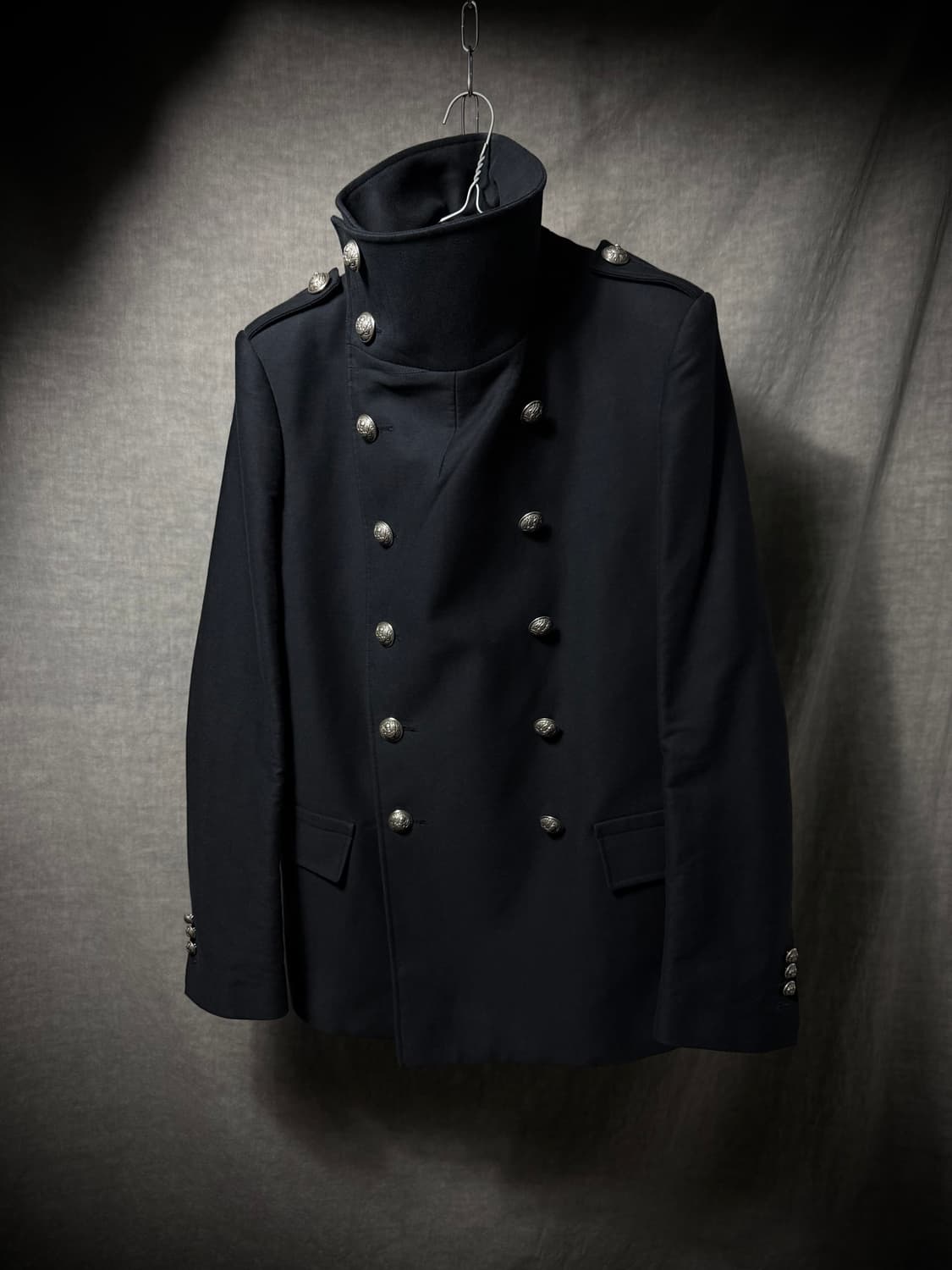 Balmain 12SS Napoleon High Neck PeaCoat 상품이미지3