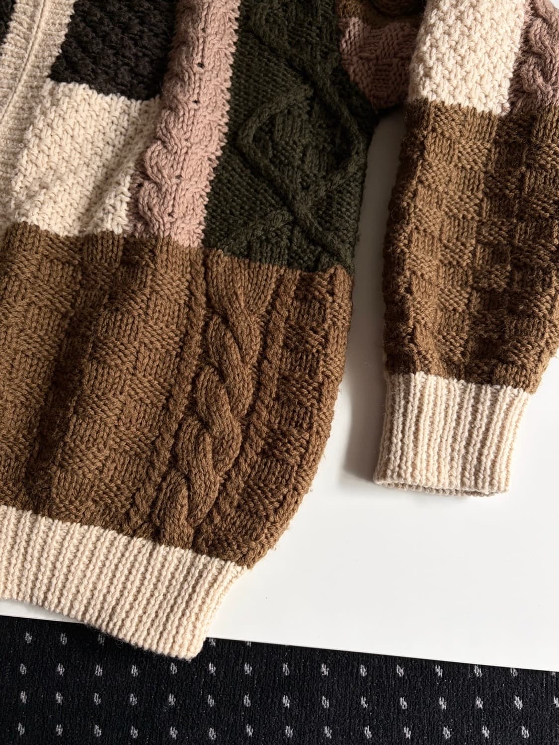 patchwork hooded zip-up 상품이미지9