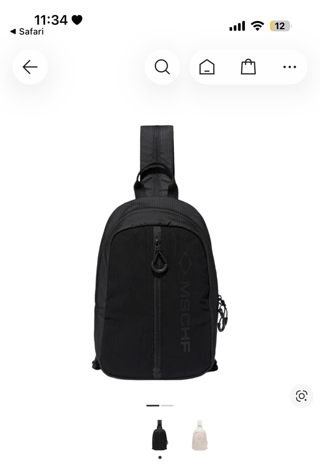 미스치프 투웨이 메쉬 슬링백 블랙 상품이미지1