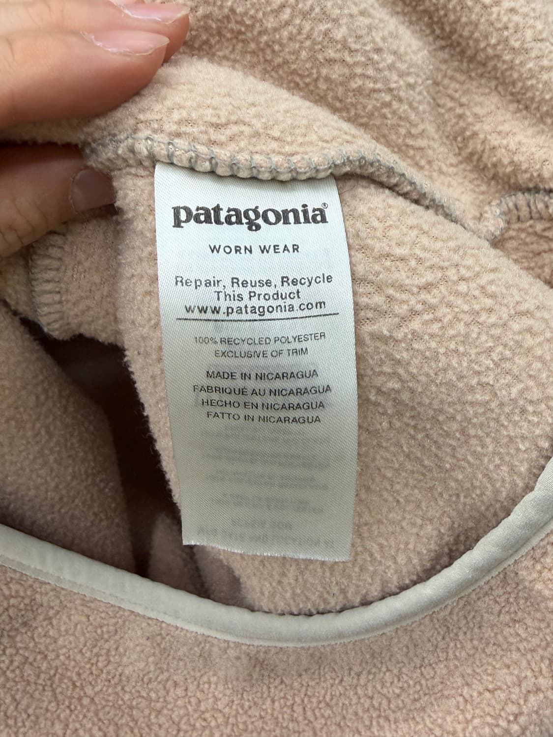 파타고니아 신칠라 플리스 풀오버 회색/베이지 상품이미지7