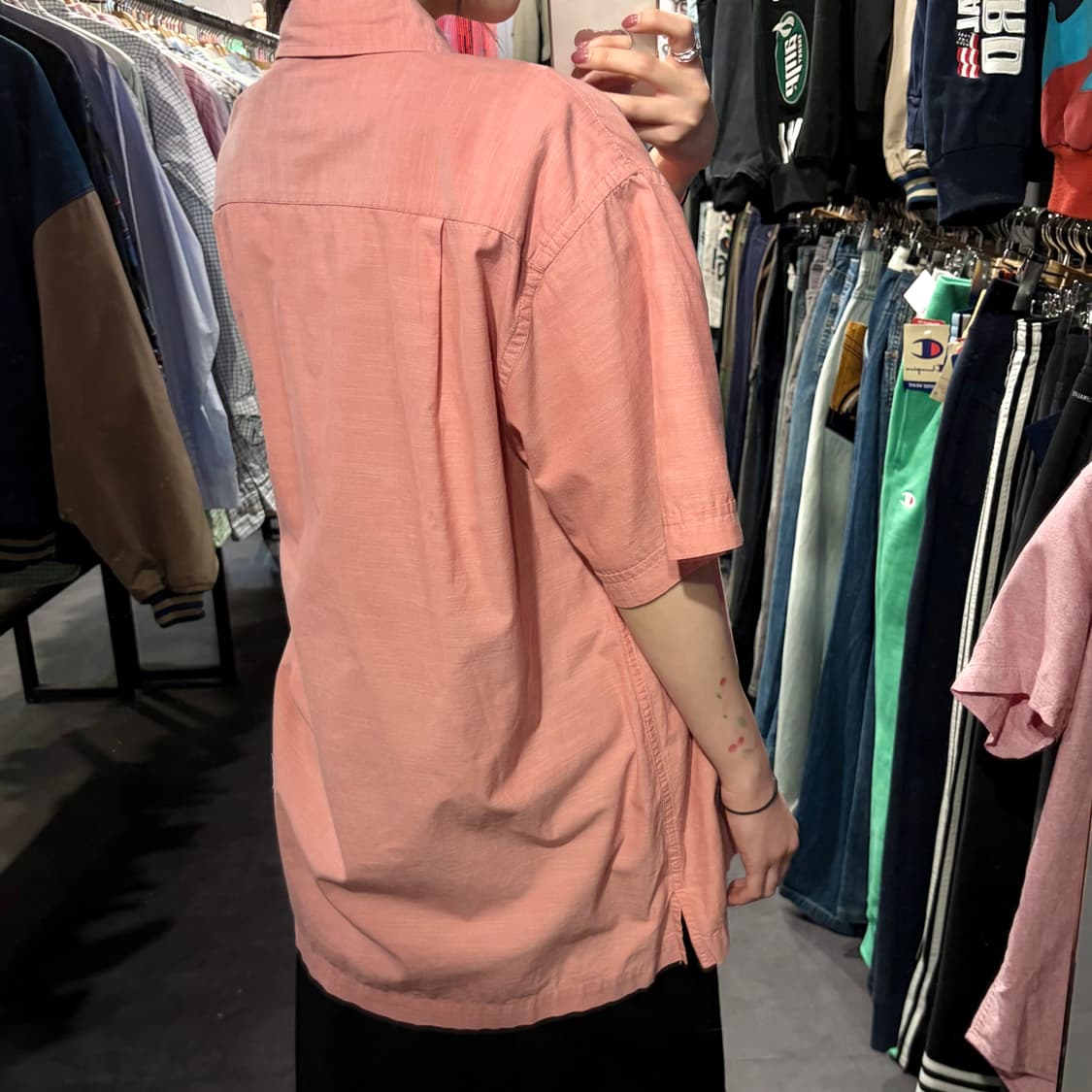 [IM] Carhartt 칼하트 반팔 셔츠 코랄 핑크 상품이미지5