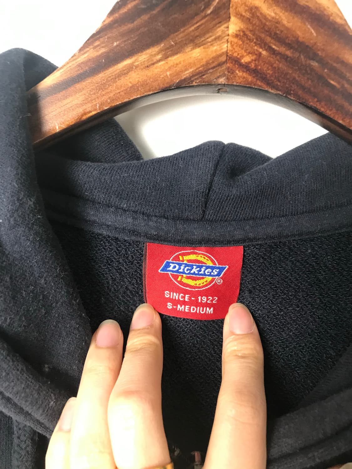 디키즈 자수로고 블랙 후드집업 상품이미지8