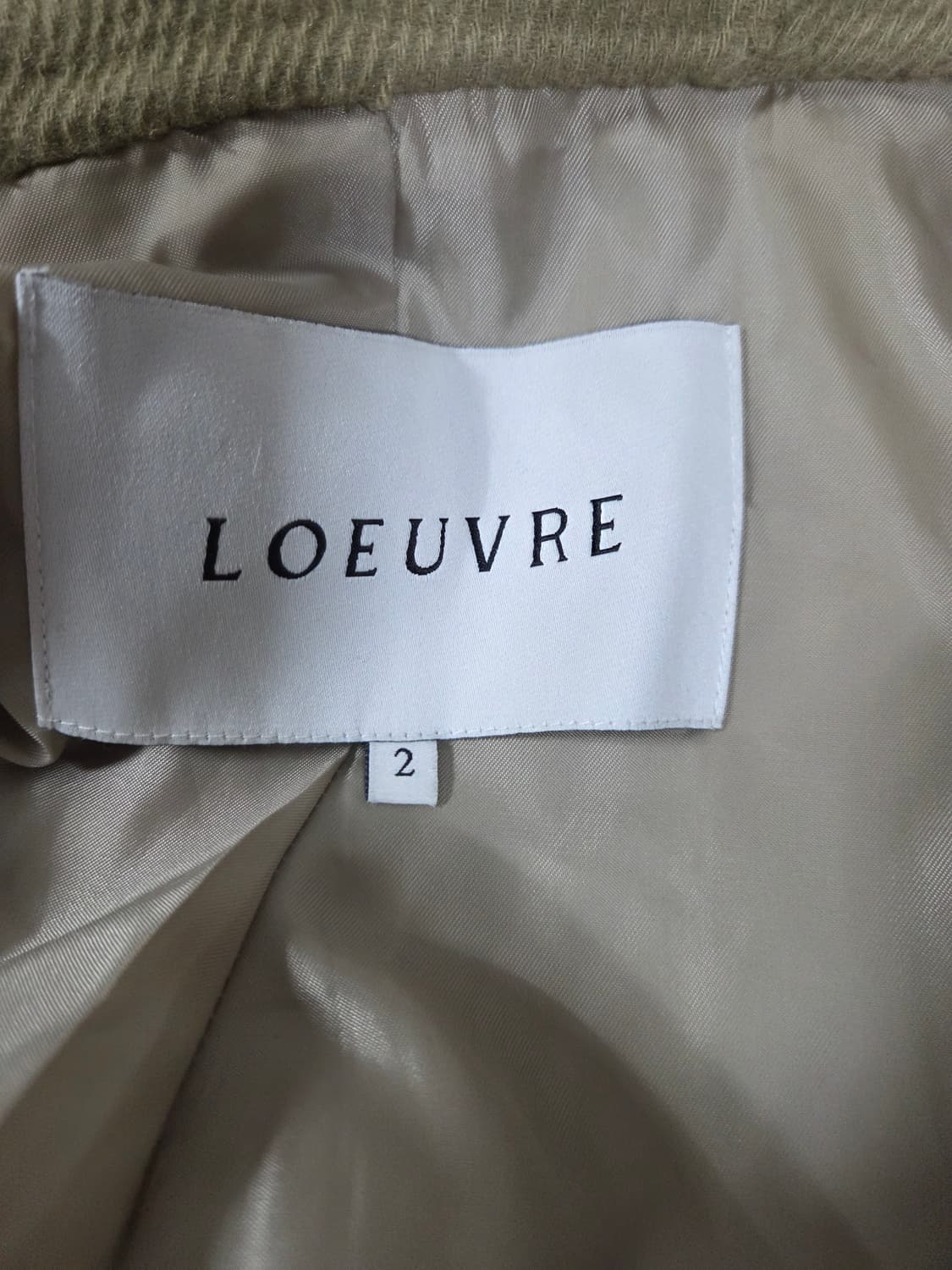 루에브르 핸드메이드 코트 2사이즈 상품이미지5