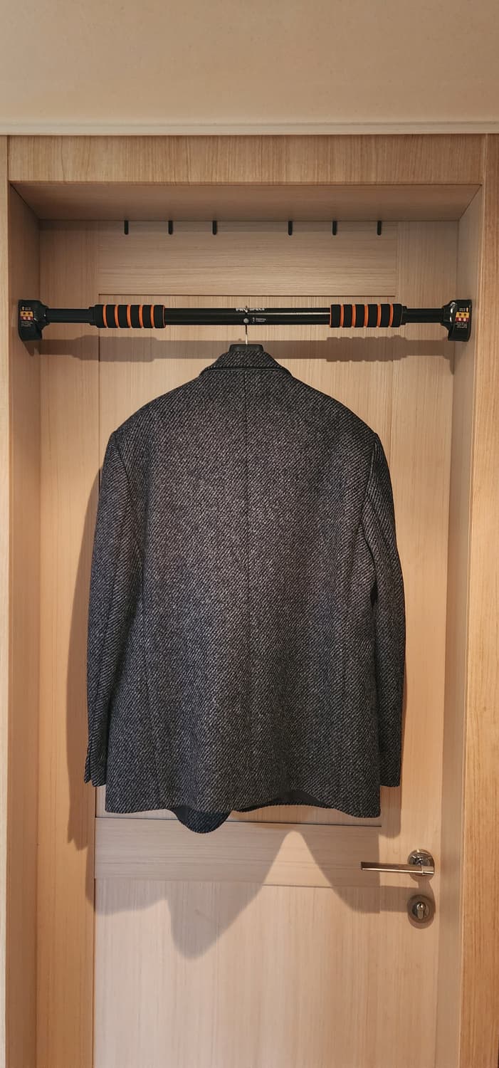 네이비 헤비울트위드 모직자켓 3XL 상품이미지2