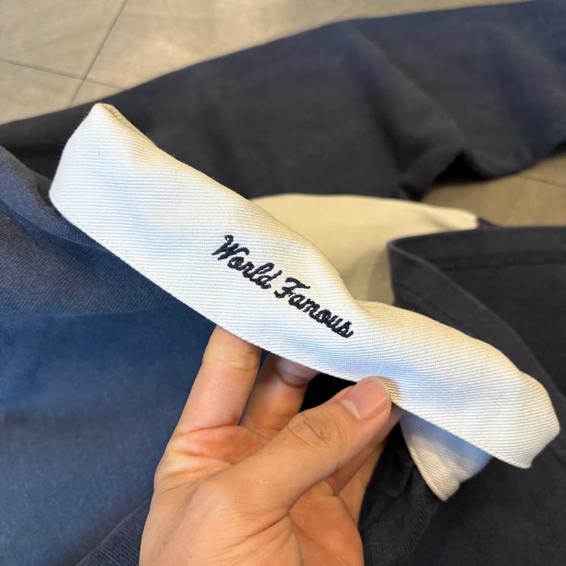 15Fw 슈프림 정품 네이비 럭비티 스웻셔츠 상품이미지8