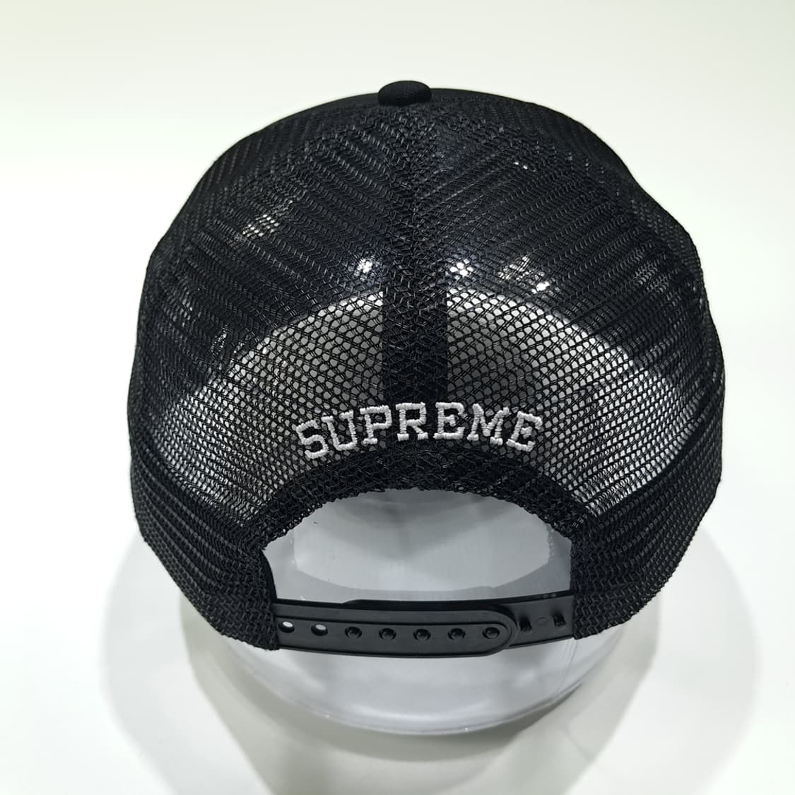 CL739 슈프림 x 토이머신 메쉬백 5패널 블랙 트러커캡 모자 상품이미지5