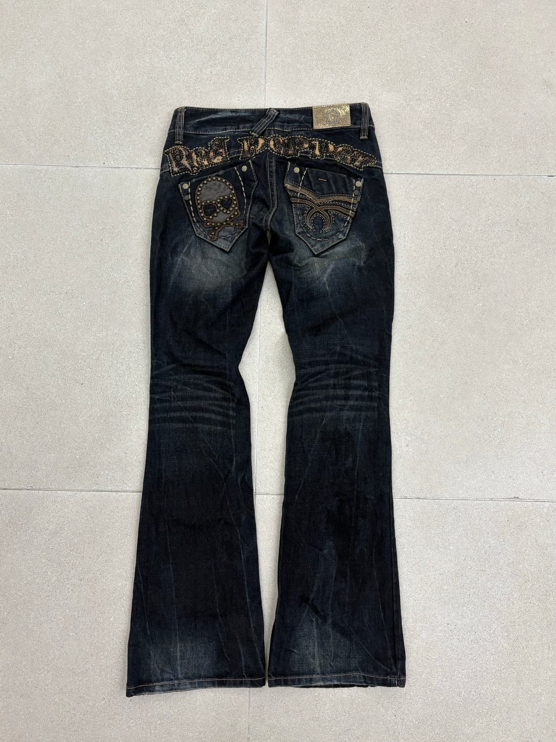 레드 페퍼 해골 부츠컷 팬츠 상품이미지1