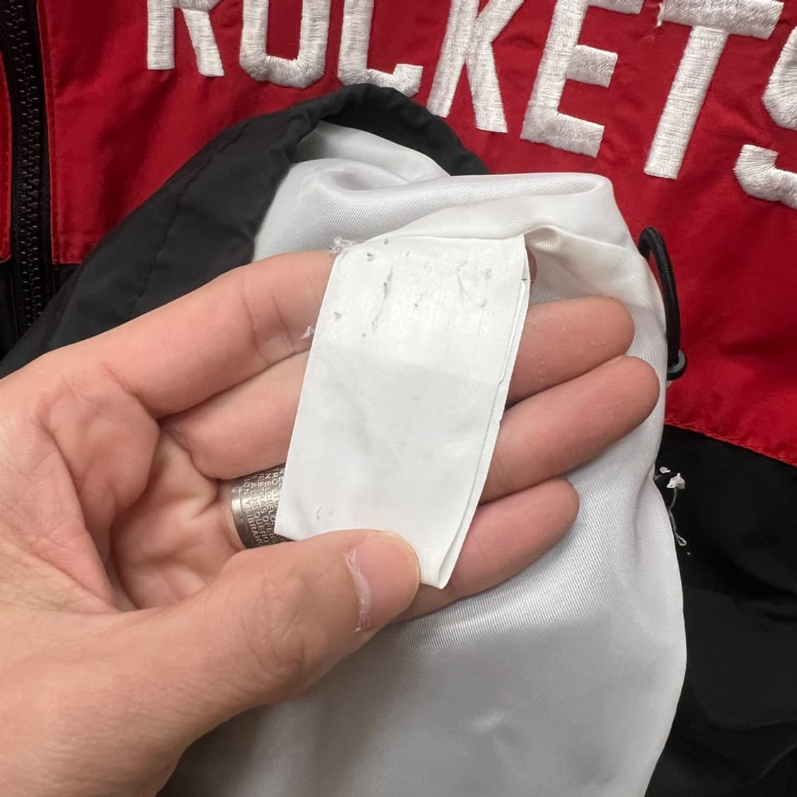 NBA 휴스턴 로케츠 컬러블럭 바람막이 자켓 XL 상품이미지5