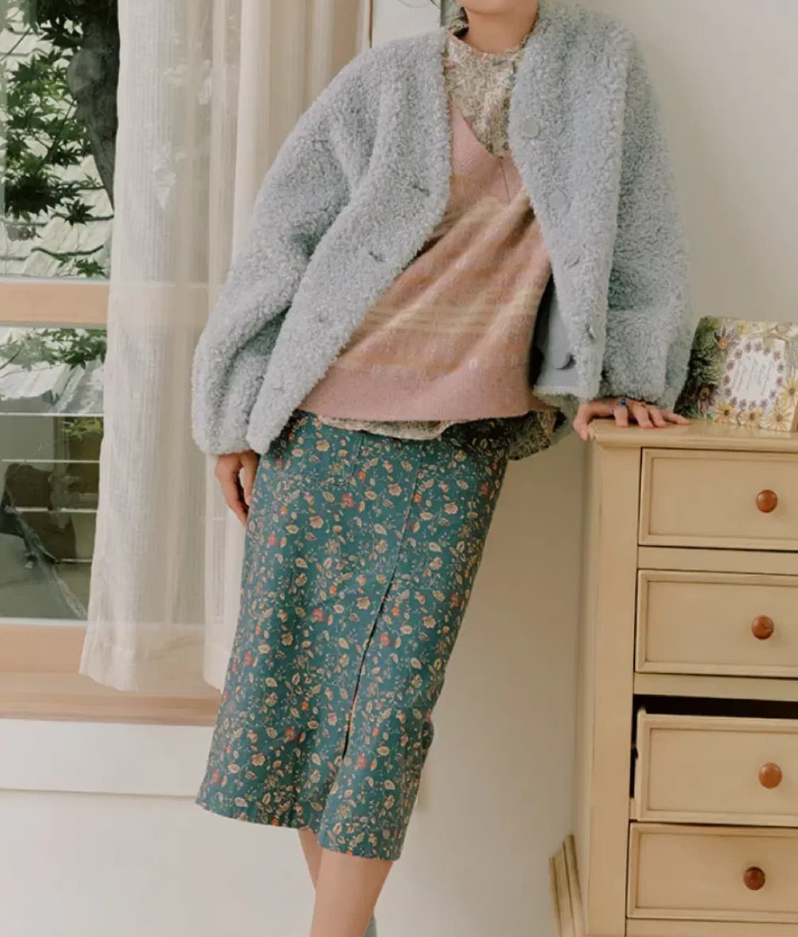 써스데이아일랜드 Thursdayisland 코듀로이 스커트 상품이미지1