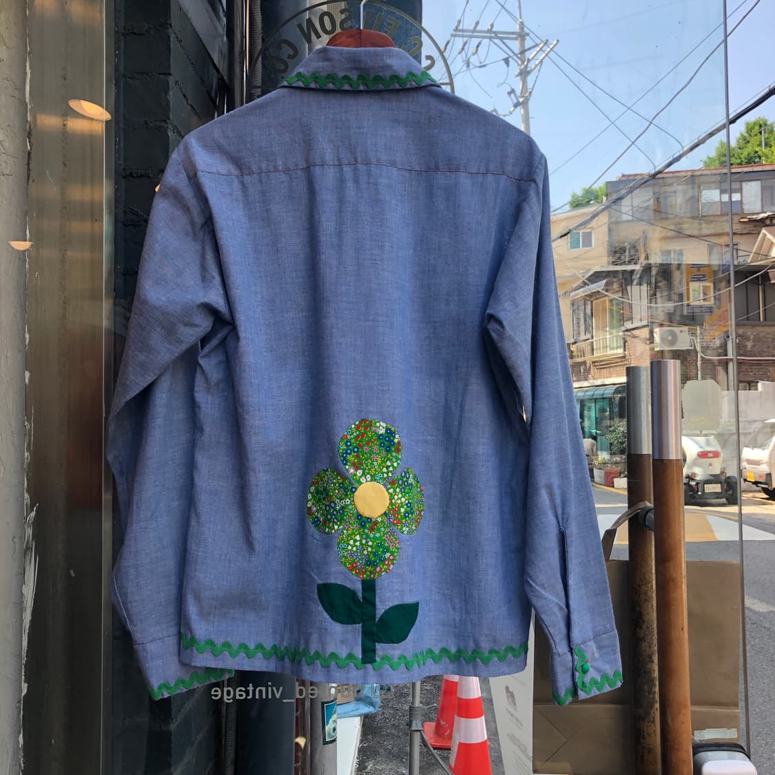 70s Vintage chambray shirt-S 상품이미지6
