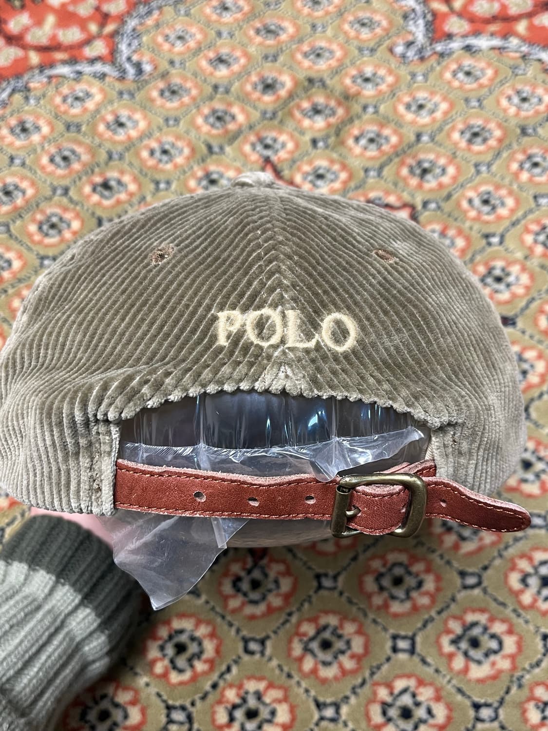 폴로 랄프로렌 코듀로이 볼캡 카키베이지 상품이미지4