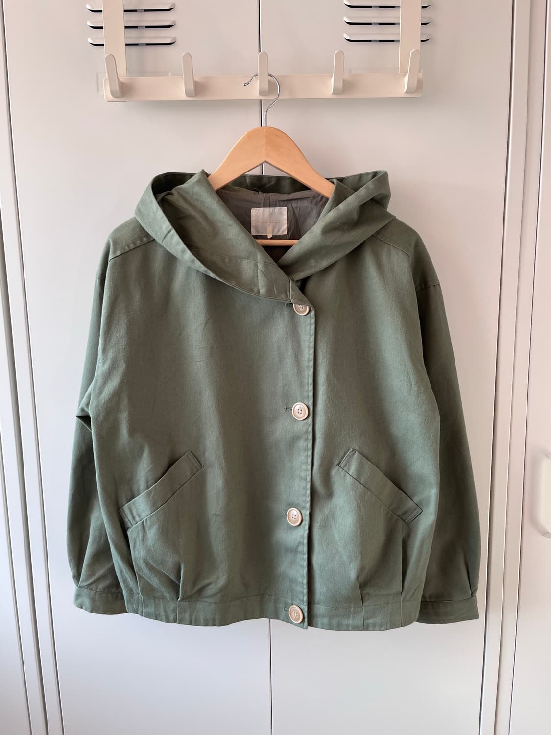 ehka sopo 모리걸 버튼 후드 야상 자켓  상품이미지6