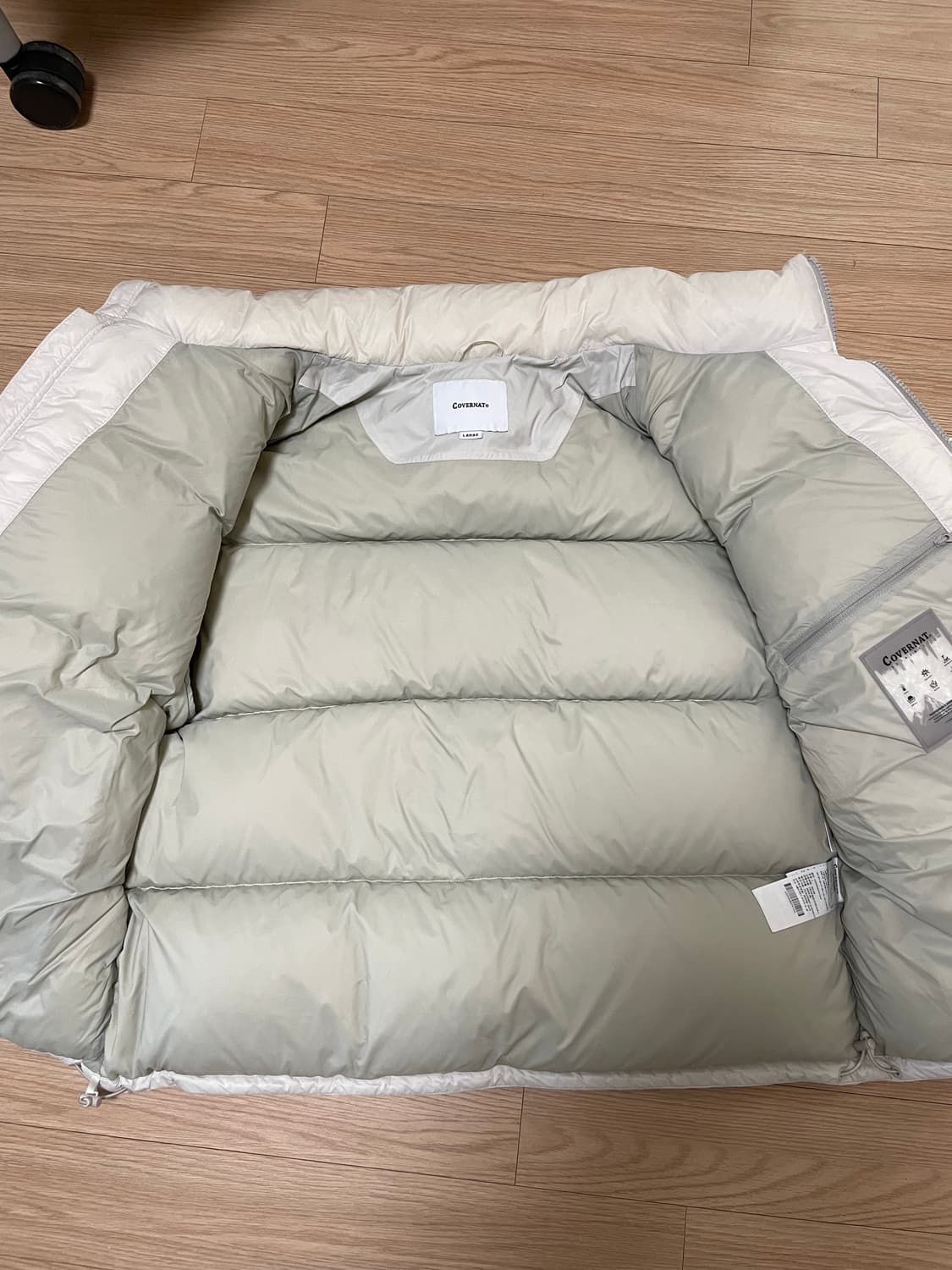 커버낫 아이보리 숏패딩 L 상품이미지3