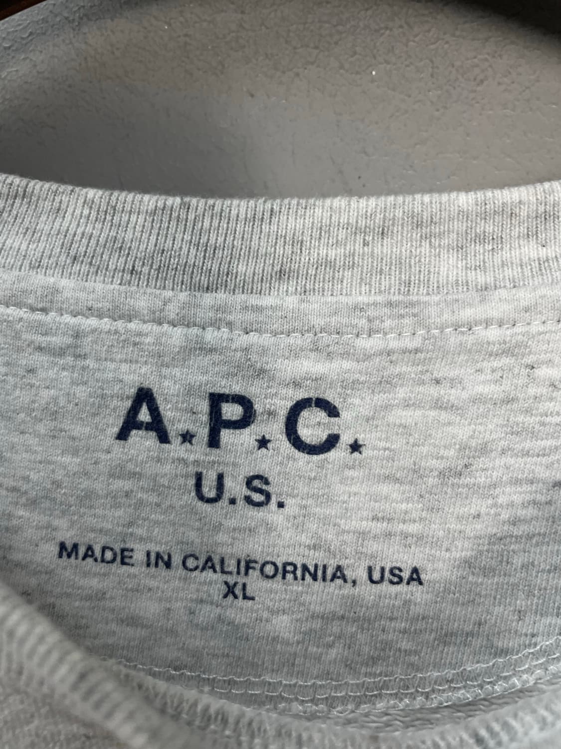 A.P.C 라이트그레이 맨투맨 H196 상품이미지6