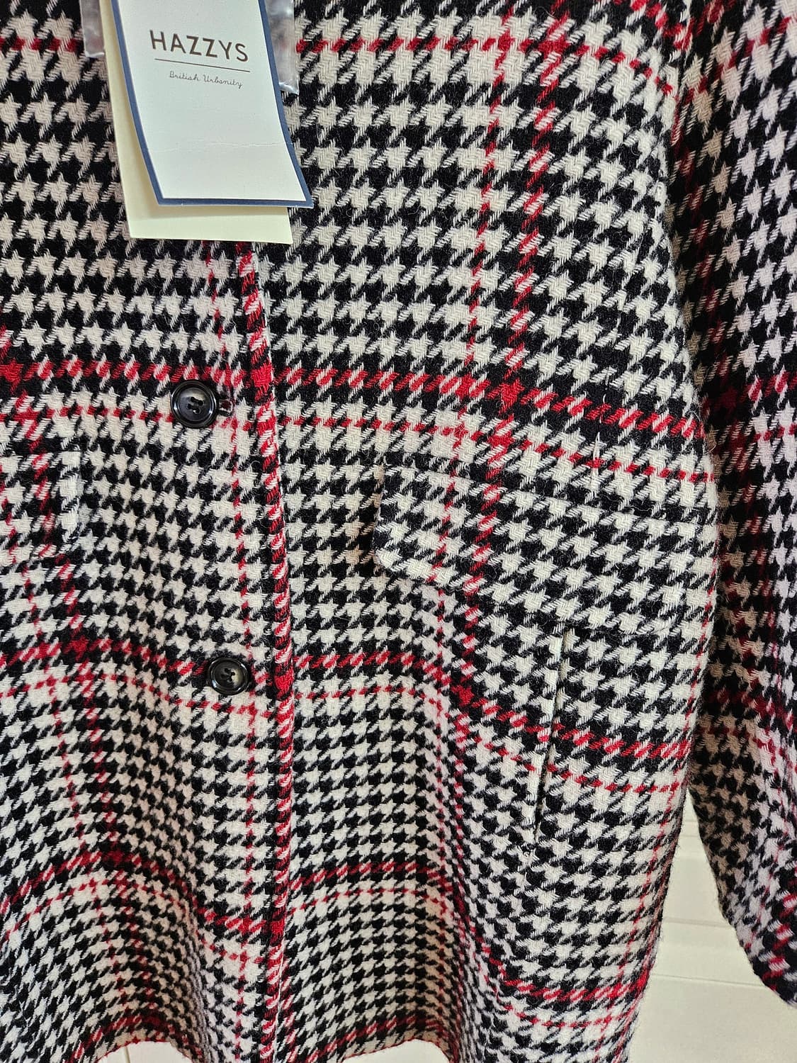 [130] 헤지스 키즈 하운드체크 코트  상품이미지3