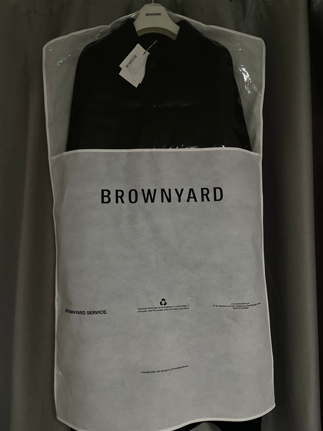 브라운야드 발마칸 코트 블랙 상품이미지3