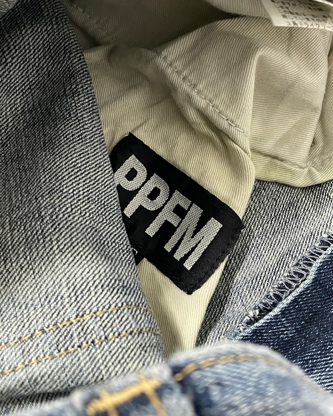 PPFM 더블 웨이스트 커브드 데님 상품이미지9