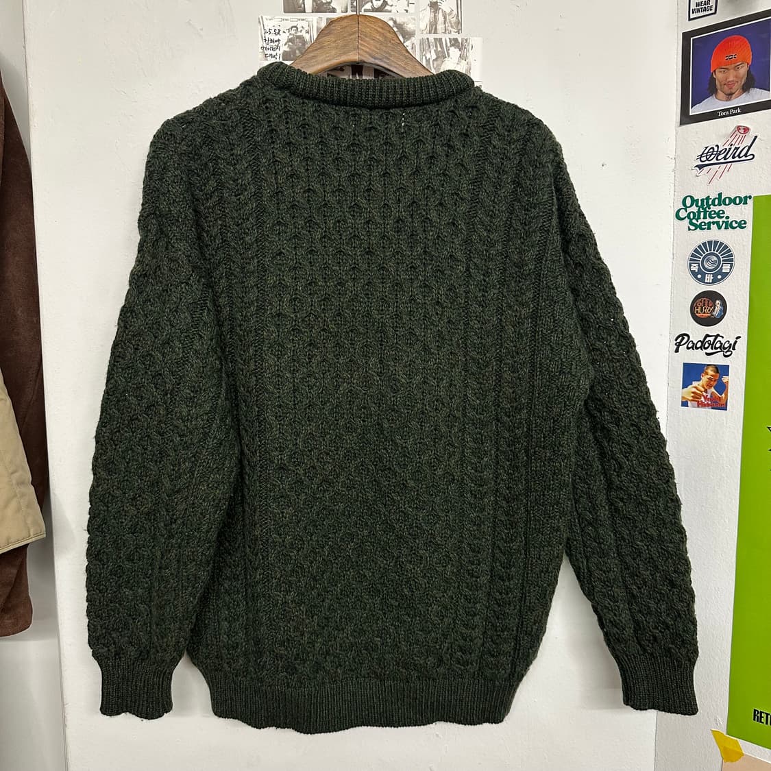 아란 크래프크 피셔맨 울 스웨터 상품이미지6