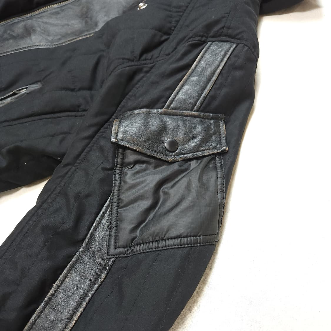 [S] 디젤 양가죽 트리밍 후드 자켓 (~90) 상품이미지8
