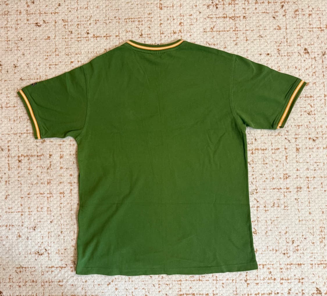 아디다스 녹색 브이넥 반팔 티셔츠 상품이미지2