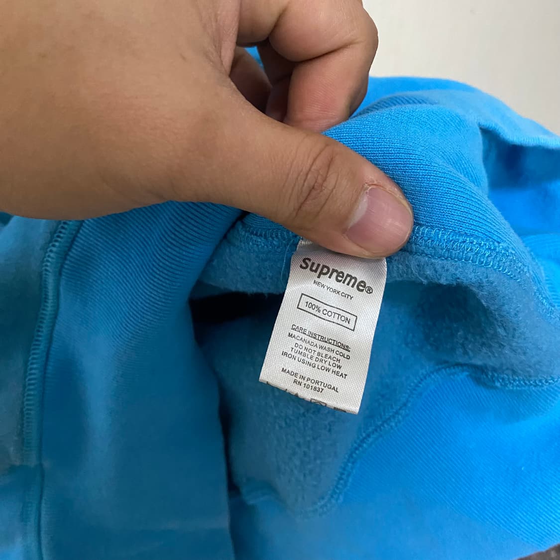 슈프림 박스 로고 맨투맨 M 블루 상품이미지6