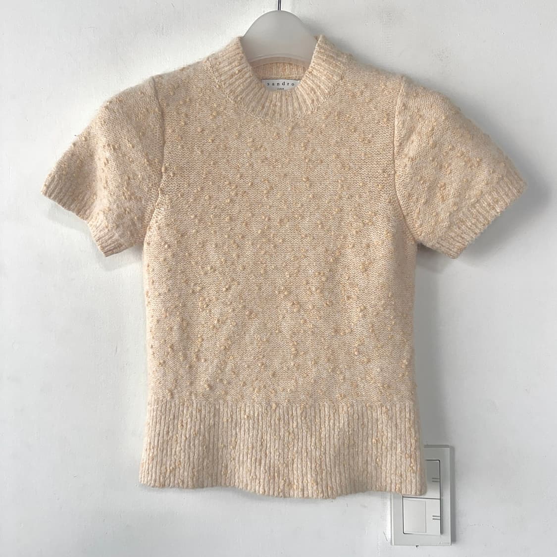 산드로 트위드 반팔 니트 상품이미지2