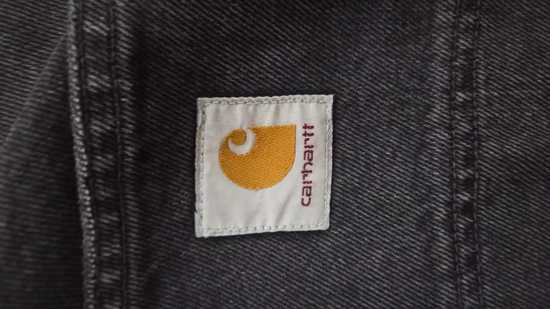 칼하트 WIP 스미스 데님 싱글니 팬츠 블랙 스톤 워시드 32x32 상품이미지6