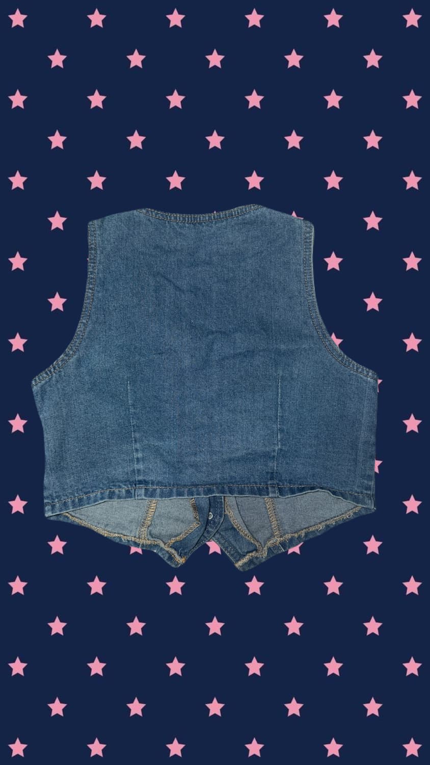 Vintage 청조끼 청베스트 빈티지베스트 상품이미지2