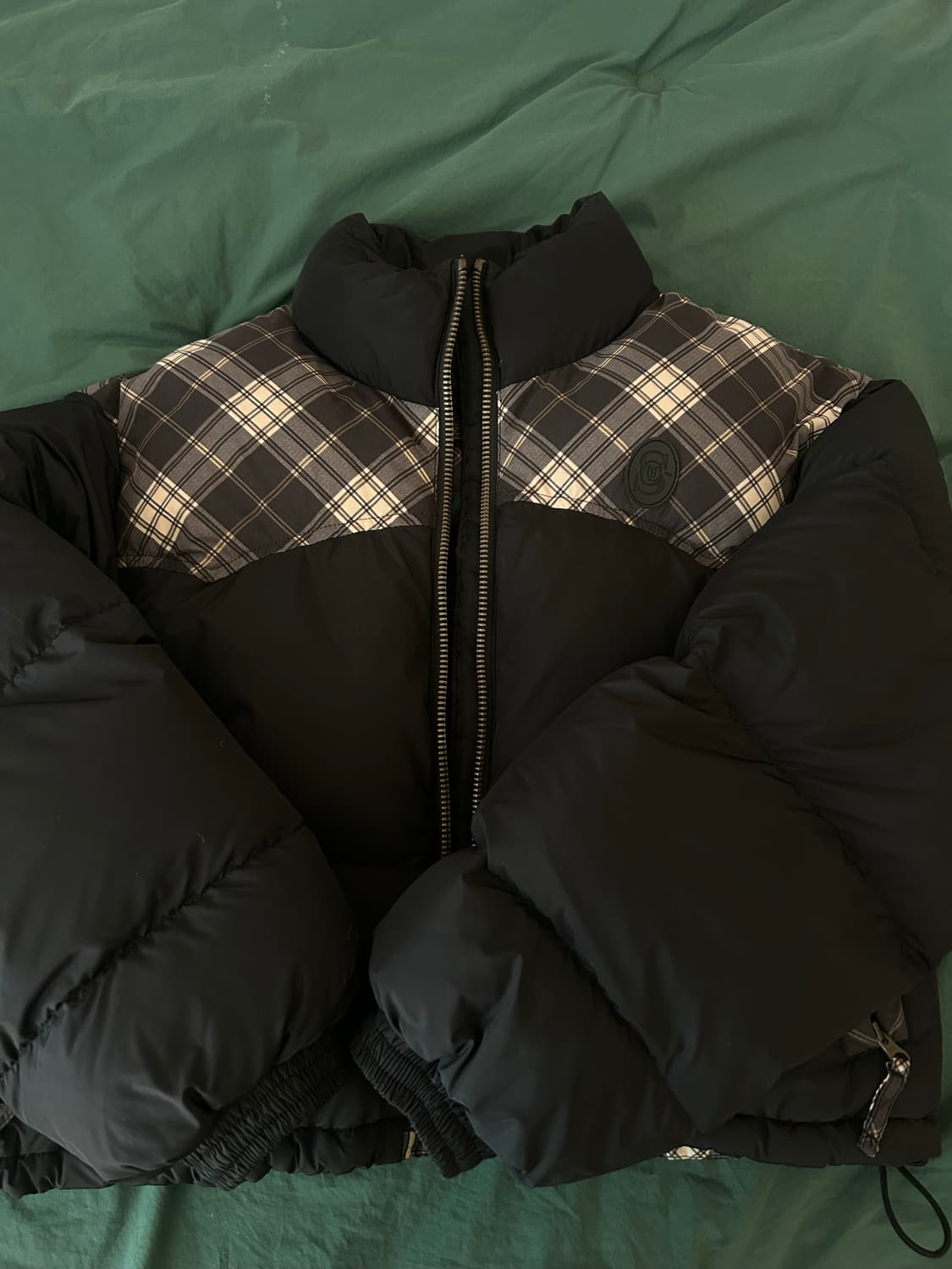 스컬프터 웨스턴 크롭 푸퍼 다운 패딩 블랙 M 상품이미지1