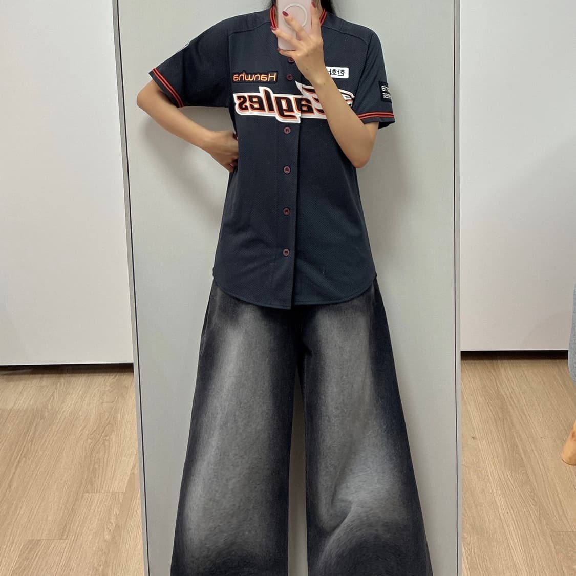 한화이글스 김민우 마킹 원정 어센틱 유니폼 상품이미지1