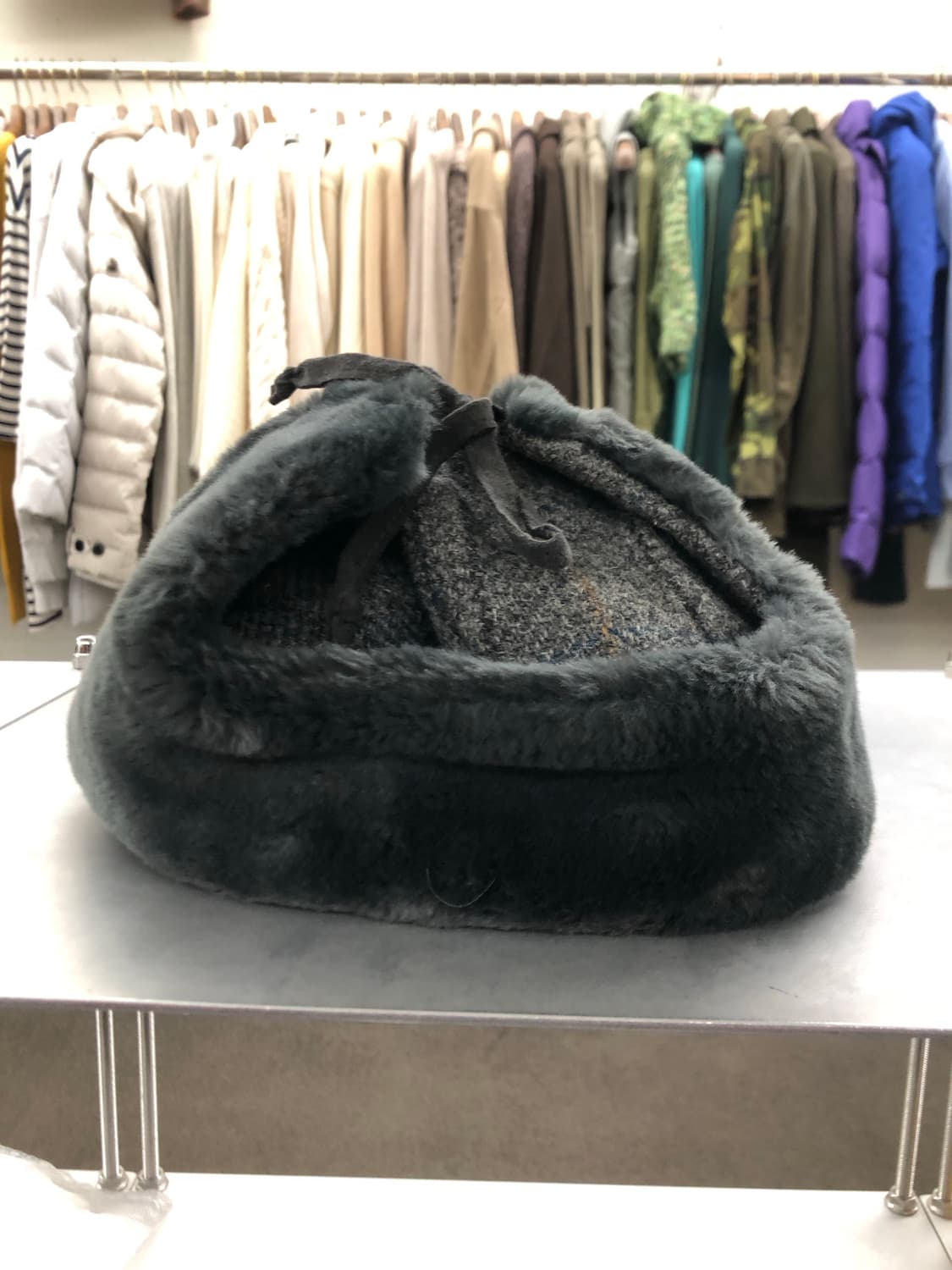 해리스 트위드 프랑스 생산 트루퍼햇 상품이미지2