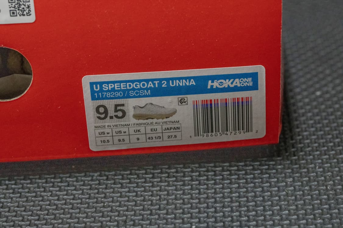 호카 hoka스피드고트2 x UNNA 275사이즈 상품이미지3