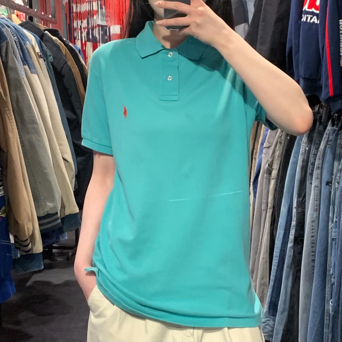 [IM] 폴로 랄프로렌 반팔 피케 셔츠 민트 상품이미지2