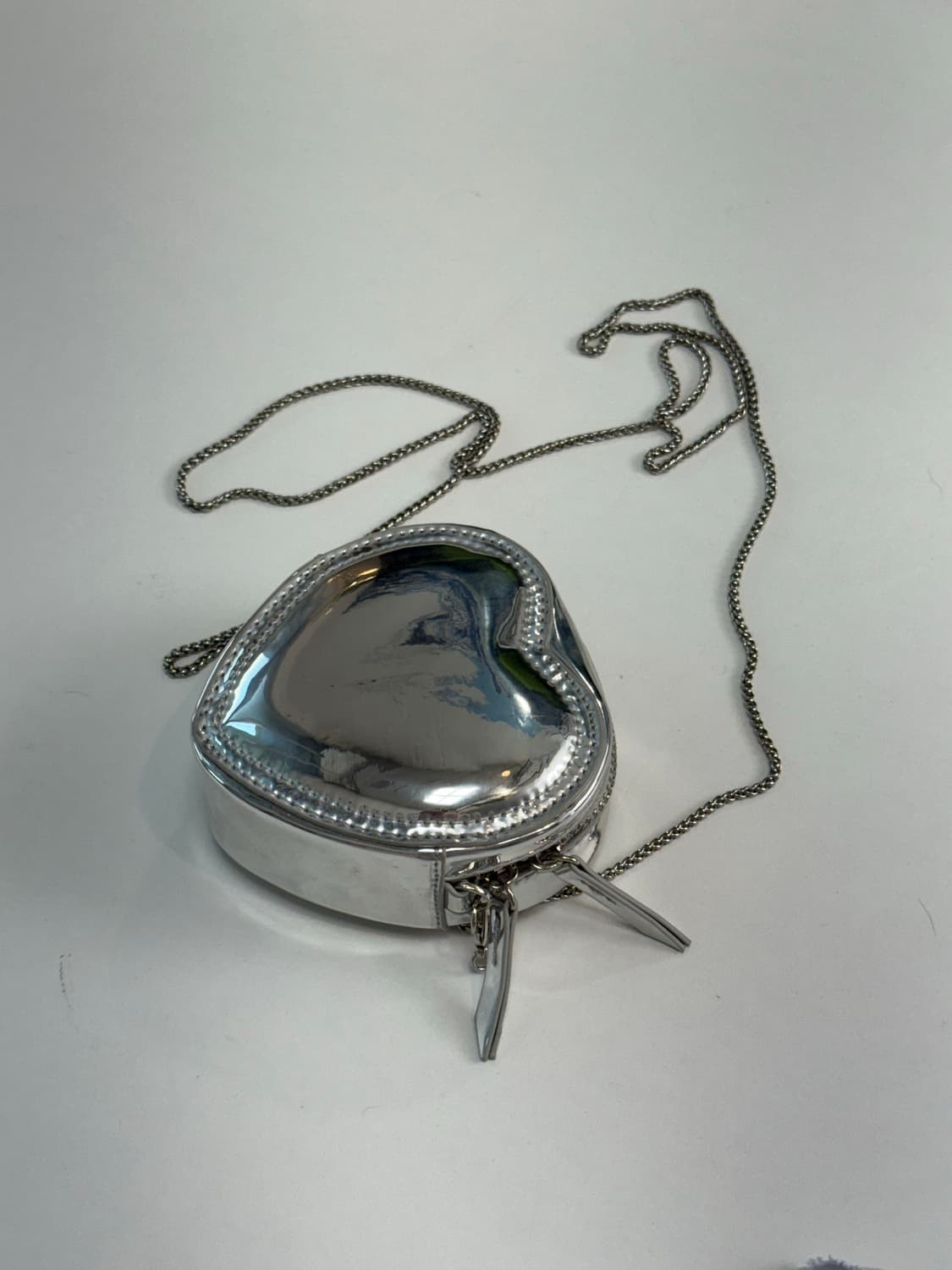 랭앤루 하트 실버 체인 미니백 상품이미지3