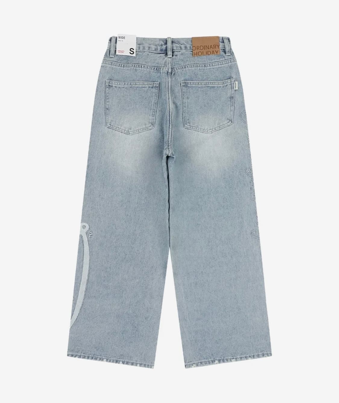 오디너리 홀리데이 X VONDUTCH 데님 와이드 팬츠 상품이미지2