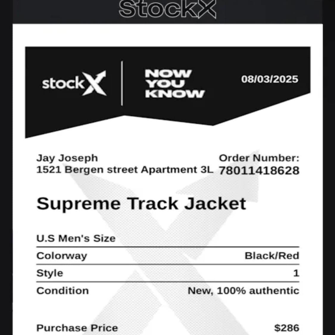 슈프림 리플렉티브 파이핑 풀오버 블랙 상품이미지2