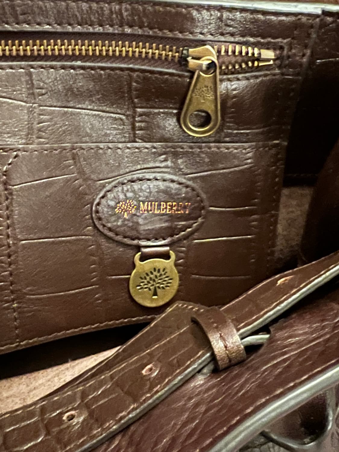 Mulberry 멀버리 베이스워터 토트백 초콜릿 상품이미지4