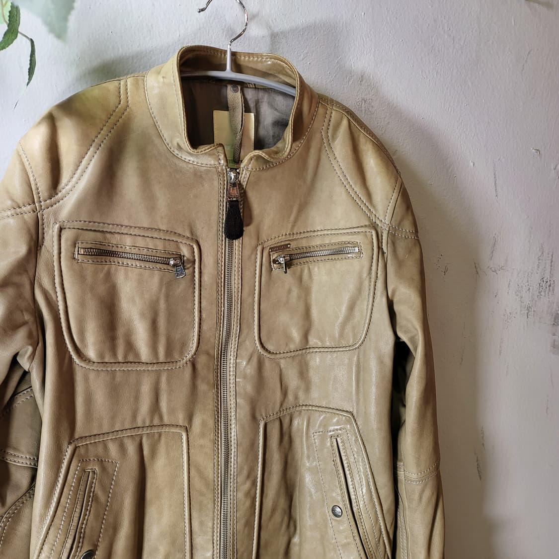 디젤 레더 바이커 자켓 (M) 상품이미지3