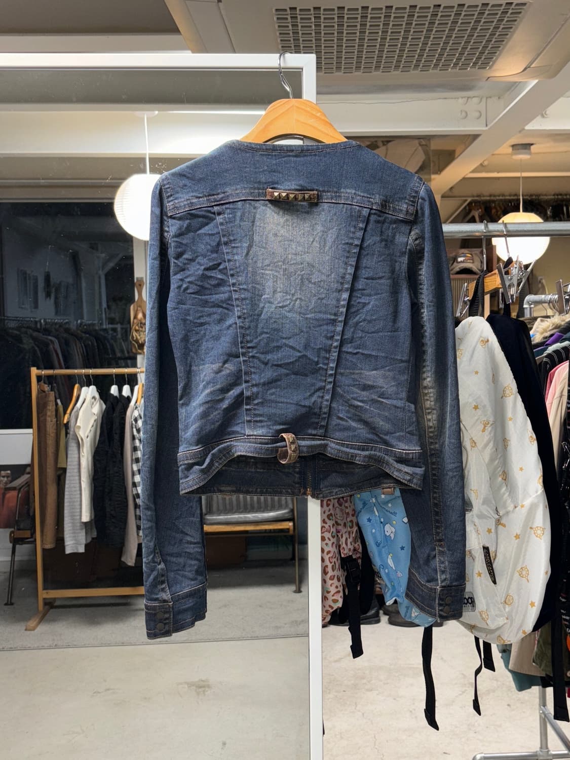 오브제 스터드 집업 데님자켓  상품이미지7