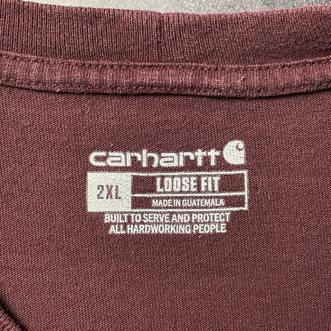 CARHARTT 칼하트K87 와인 포켓 반팔 티셔츠 A01147 상품이미지9