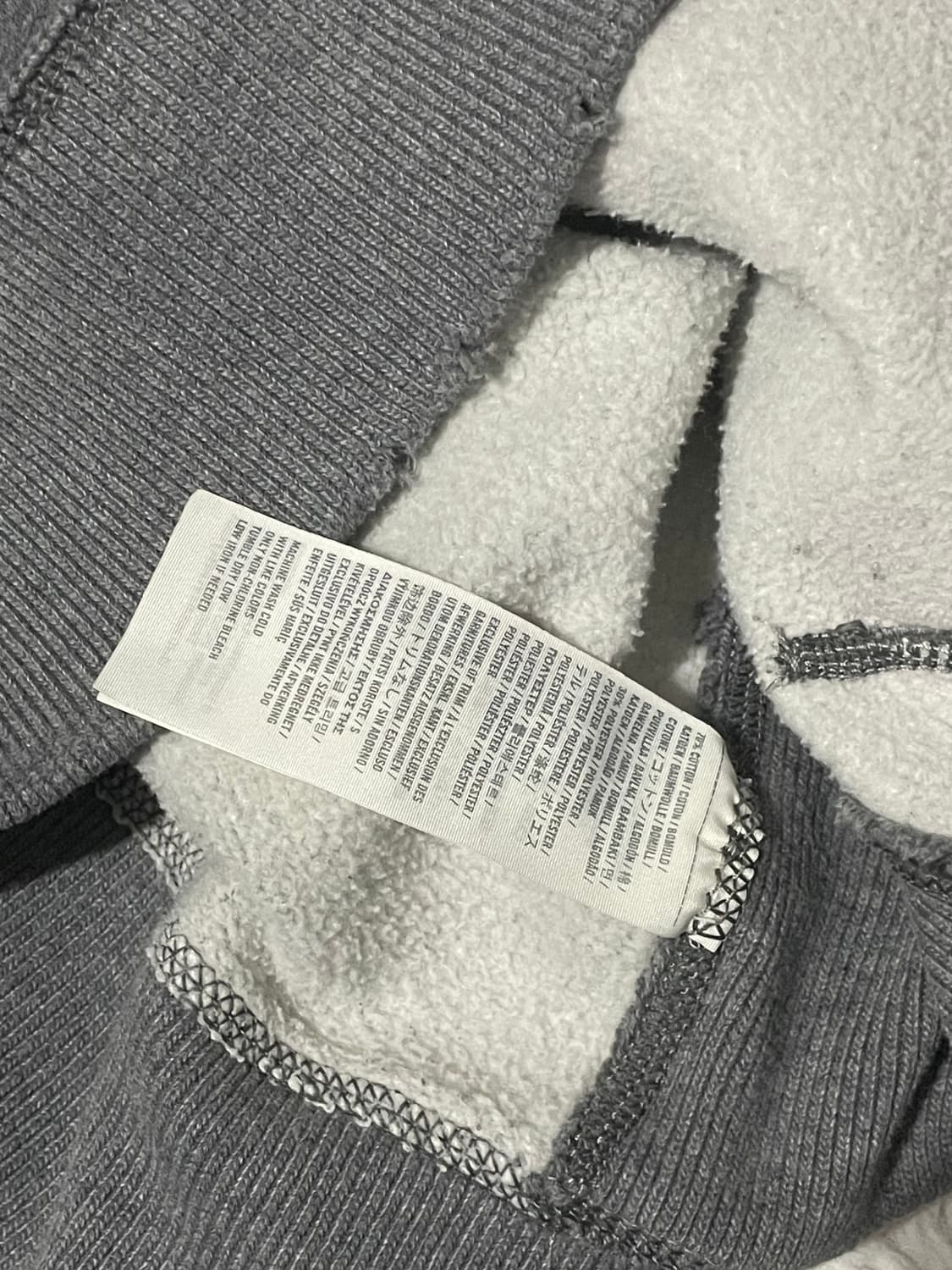 아베크롬비 그레이 블루 후드티 상품이미지3